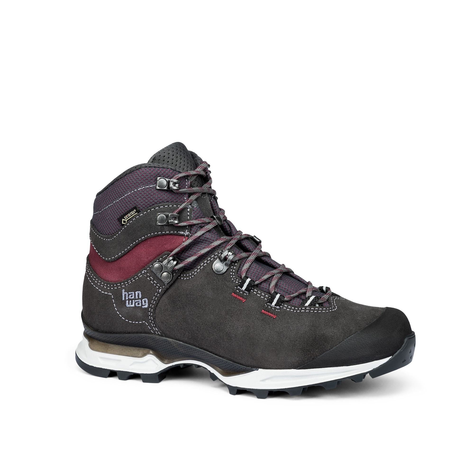 Hanwag Women's Tatra Light GTX Bunion Boots Deep Grey/dark Red EKZWA5726